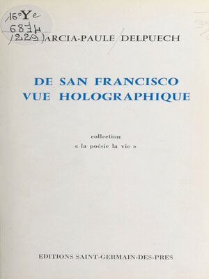 cover image of De San Francisco vue holographique